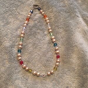 Colorful Pearl Beaded Necklace